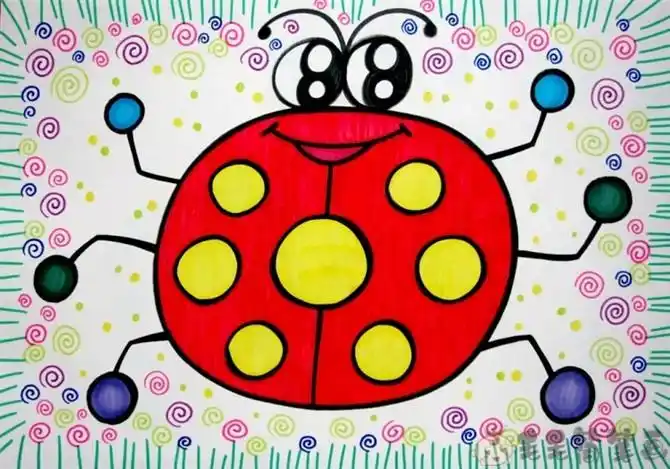 儿童8一12岁美术画简单