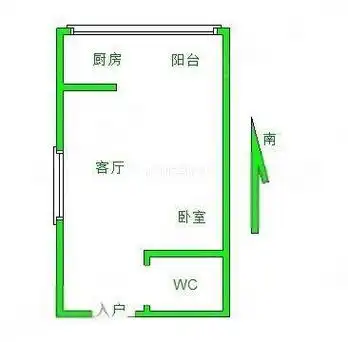 首租昊天广场全新精装一室一厅拎包入住