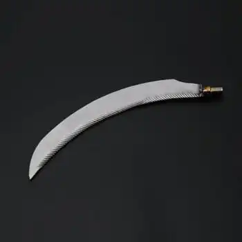 鹿藤水草刀钓鱼割草刀 芦苇刀 便携小镰刀 钢割草镰刀 渔具 宽锯齿