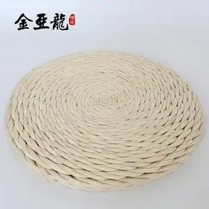 玉米皮坐垫手工编织图片