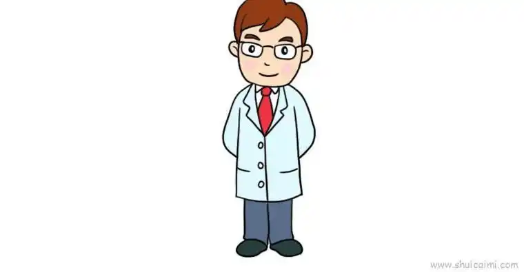 医生侧面简笔画卡通