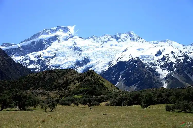 新西兰的最高山峰库克山