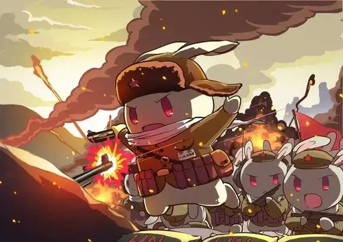 一群兔子在种花(中华)家一穷二白的时候(清末割地赔款,丧权辱国),通过