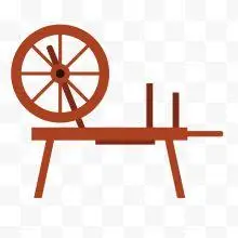 清朝如懿传织布机纺织机矢量