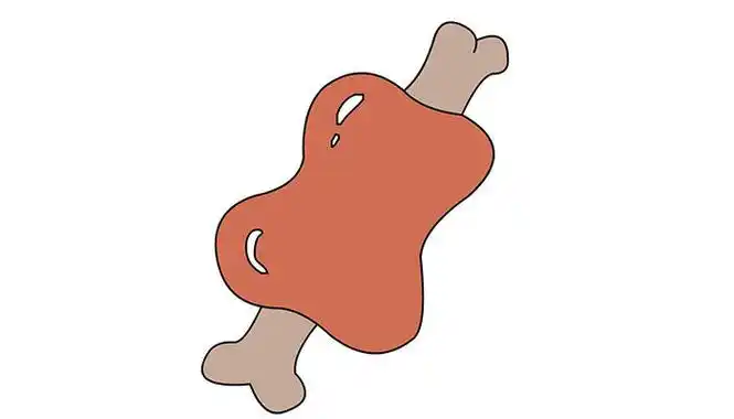 肉简笔画卡通有趣 卡通有趣的肉怎么画-锦跋艺考网