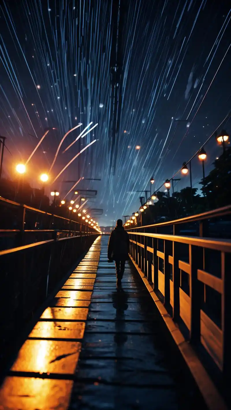 92夜晚灯光下的伤感心碎壁纸91