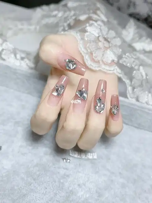 迷你钻贴钻美甲