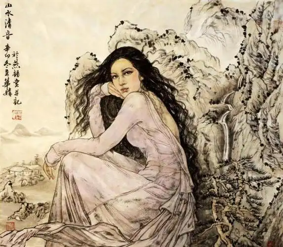 中国青年女画家祝华婧国画作品欣赏