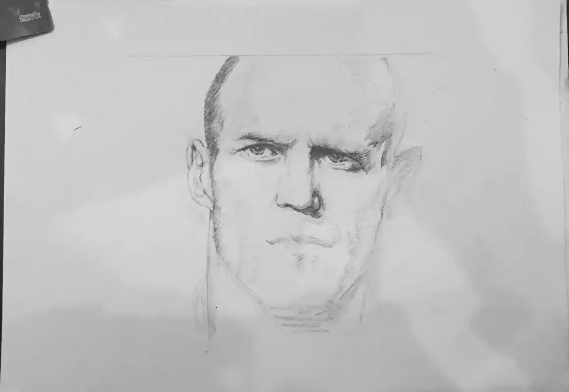 终于完工啦#杰森斯坦森 #素描#vlog日常  - 抖音