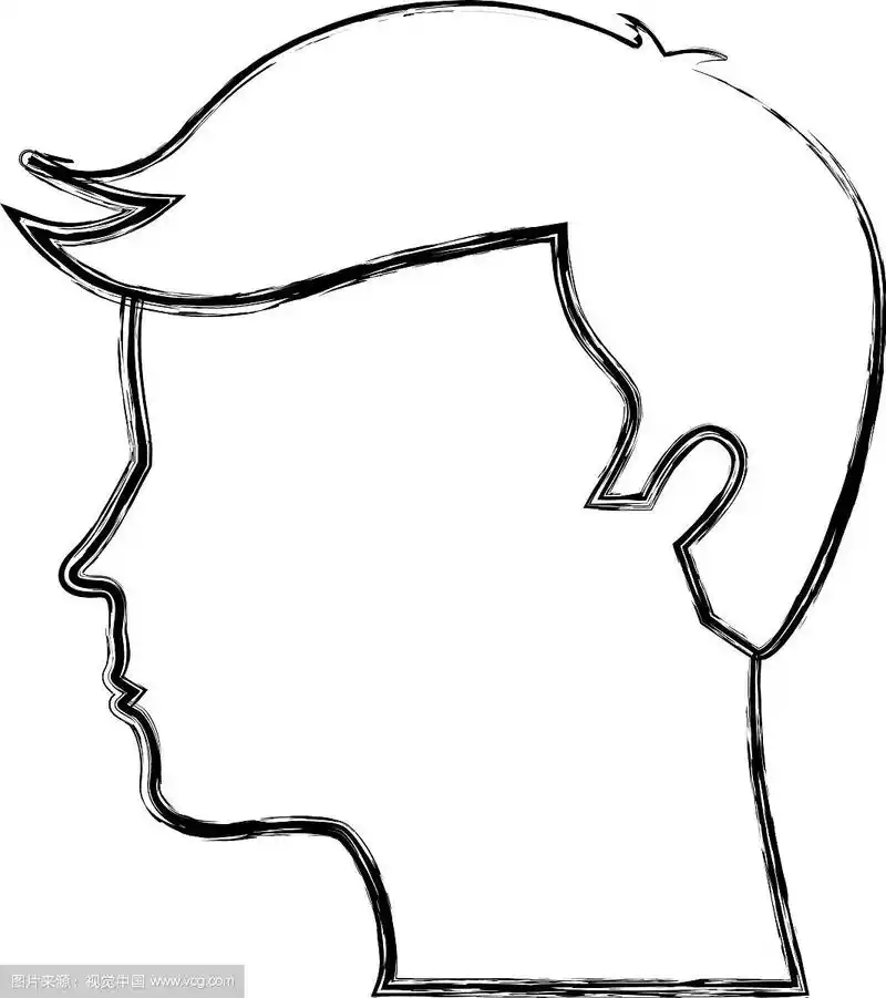 人的侧面孤立图标