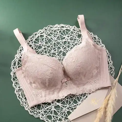 内衣女性惑火辣调情小胸聚拢文胸套装