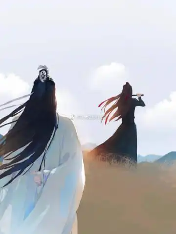 魏无羡蓝忘机背影图 佼佼君子 泽世明珠 #忘羡