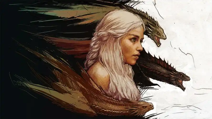 龙艺术设计幻想艺术艺术品daenerystargaryenemiliaclarkegameof