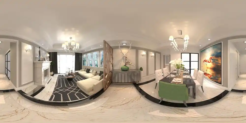 vr全景效果图制作(一)360度vr拍摄酒店装修商业全景漫游小程序vr室内