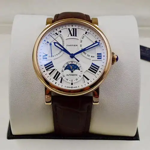 721卡地亚b07965293907j20皮带机械男表