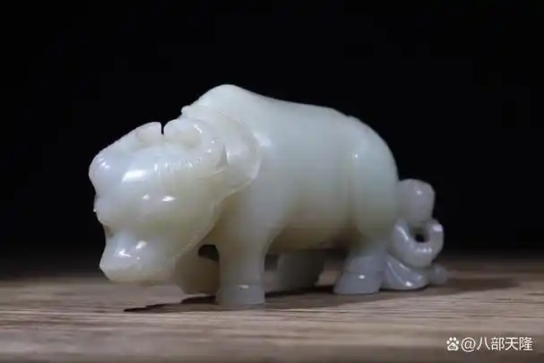 白玉牛摆件