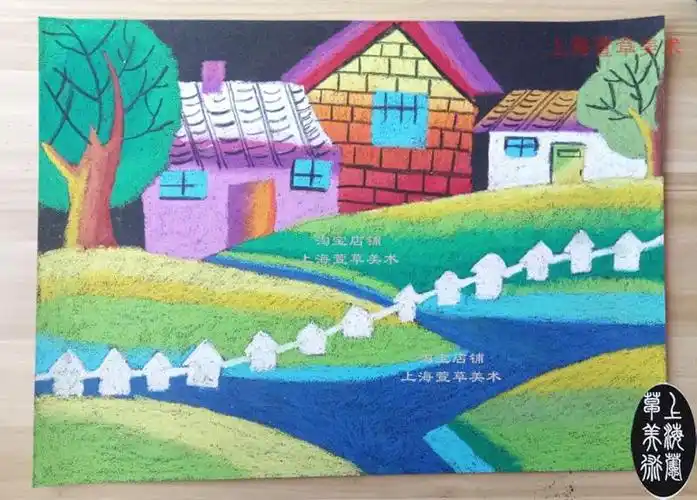 8开8k全黑色儿童绘画彩砂纸沙皮纸涂鸦油画棒蜡笔砂皮纸美术16k