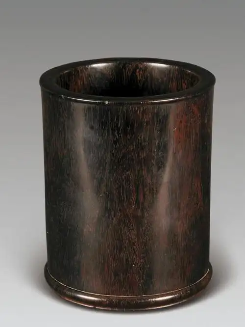 0465 清 黄花梨木直筒式笔筒