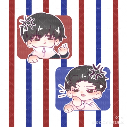 暴躁李简_188男团李简你却爱着一个傻逼q版绘画作品