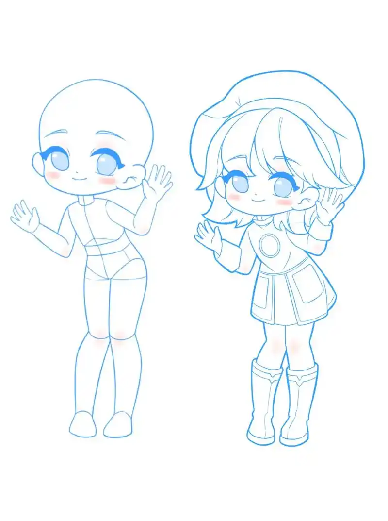 q版人物 #人体结构 #漫画 #绘画 #漫 - 抖音