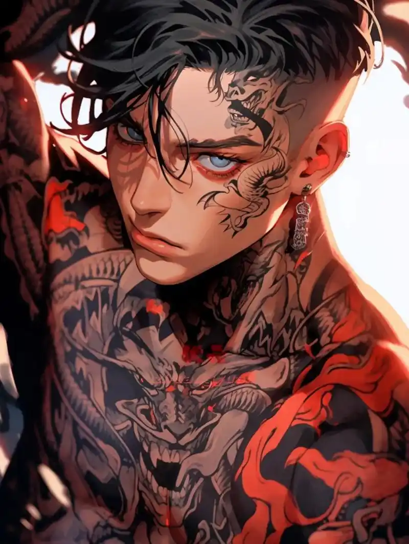 纹身肌肉男人,最帅!#这谁顶得住啊 #二次元 #动漫  #漫 - 抖音