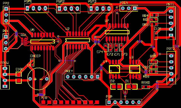 设计2▲ 原理图▲ pcb板图640(2) 焊接组装▲ 焊接制作后的电路板
