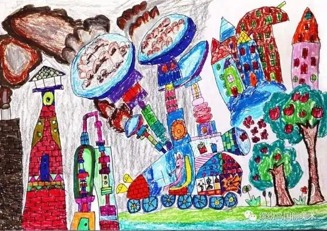 缤纷鸟第六届全国少儿美术大赛绘画类幼儿组一等奖获奖作品欣赏(2)