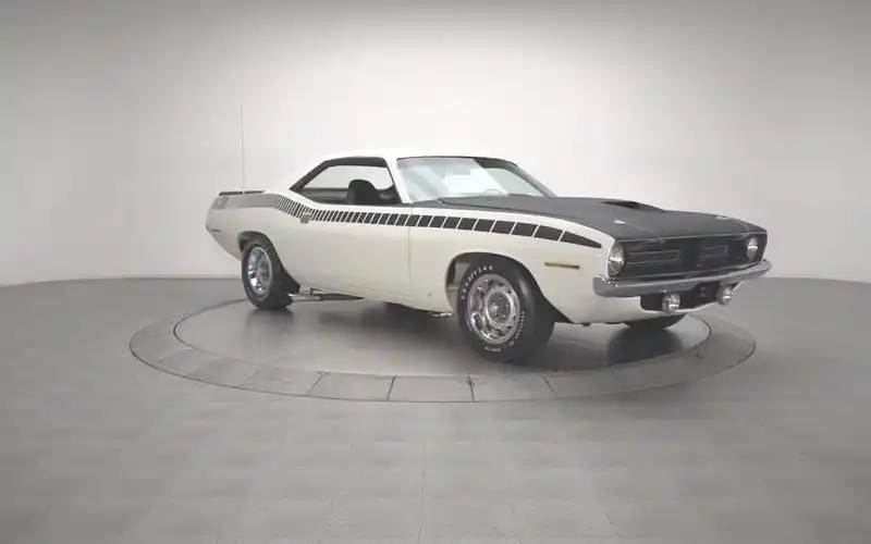 美国老车实拍系列1970普利茅斯cudaaar