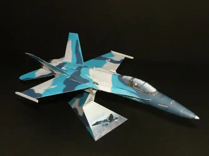 满68包邮3d立体手工劳动纸模型diy fa-18c nsawc战斗机飞机含说明