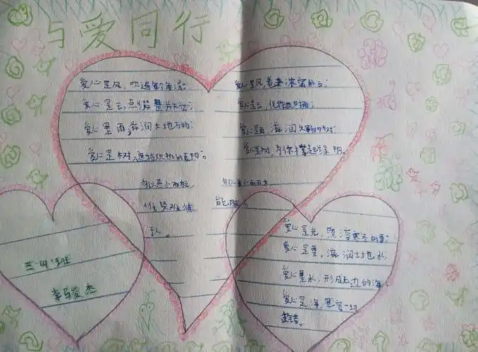 《奉献爱心》,——三九班手抄报六