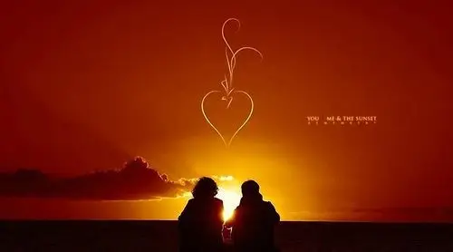 幸福情侣意境图片