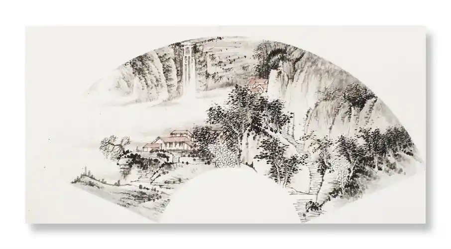 笔墨描山川——北京艺术品官网签约画家景增卿中国扇面山水画