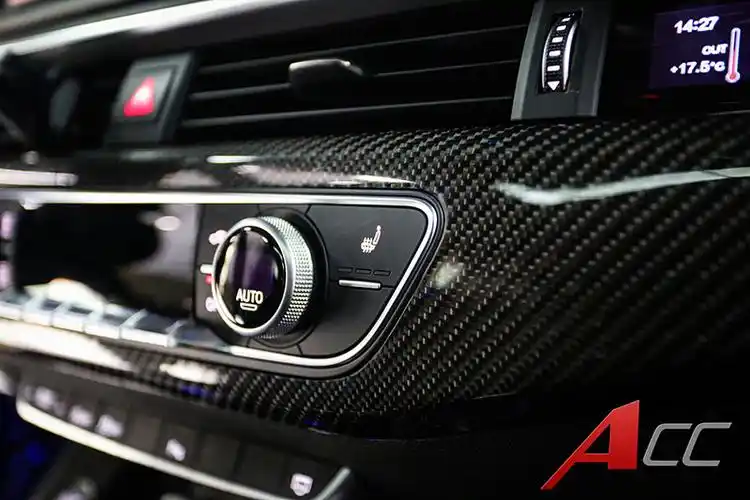 奥迪a5蜂窝中网升降高音碳纤维内饰座椅记忆