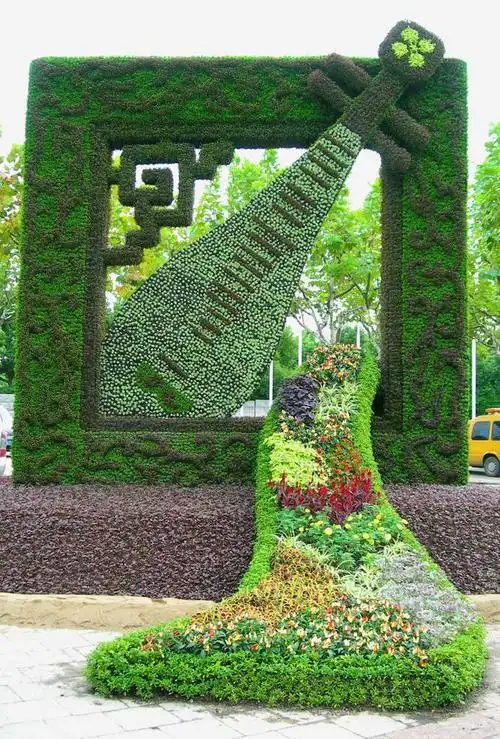 波普盛观建造立体花坛的流程