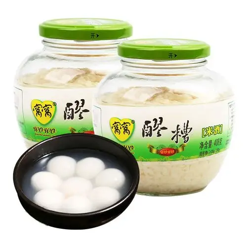 窝窝醪糟408g*2瓶装 四川米酒 酒酿醪糟 甜糯米酒 月子米酒 做醪糟