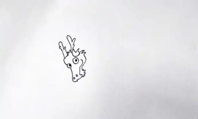 龙角简笔画