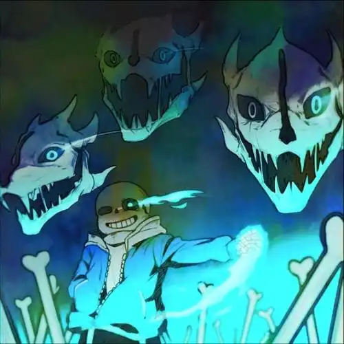 成为sans的我在传说之下首长sans"哈哈哈……" 首长sans*控制六魂飞到