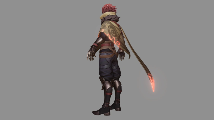 王者荣耀澜孤猎建模全方位展示