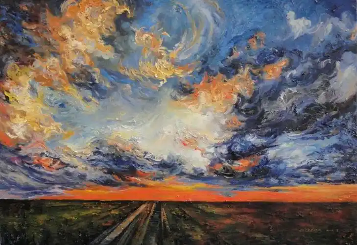 色彩风景画高清临摹图风景作品临摹之色调解析和色调铺设