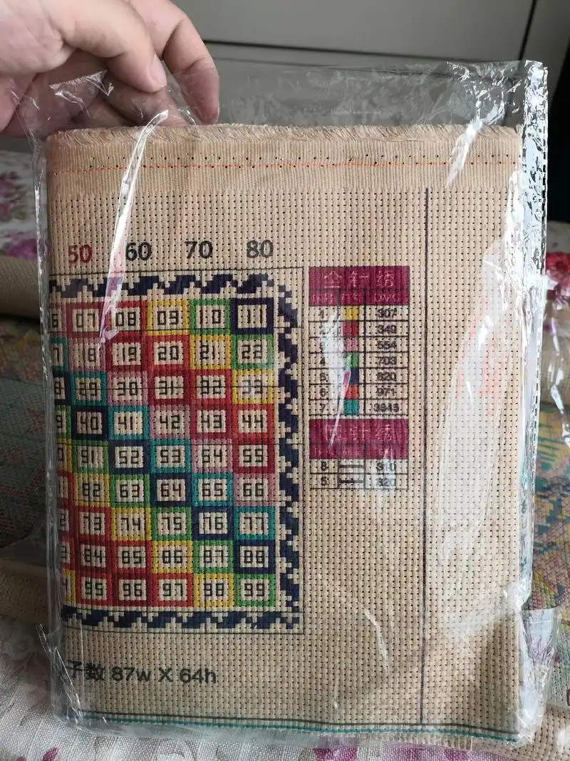 我的排线包做好了#十字绣爱好者 #十字绣 #手工十字绣  - 抖音