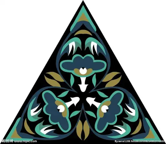 三角形图案设计图__花边花纹_底纹边框_设计图库_昵图网nipic.com