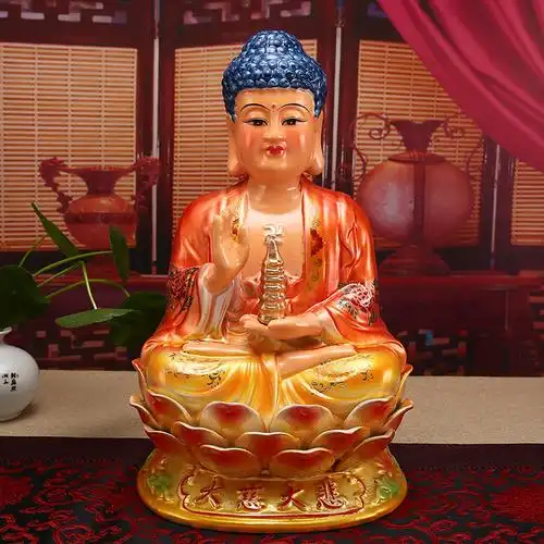 陶瓷开光如来佛主14~24寸如来佛 佛像药师佛释迦牟尼佛摆件礼品_不