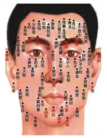 脸上长痣面相图,女人脸上长痣,男人脸上长痣