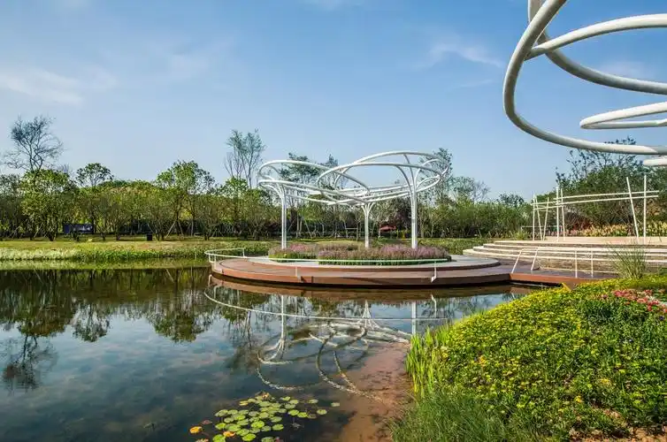 重庆湖边社区公园中国elandscript