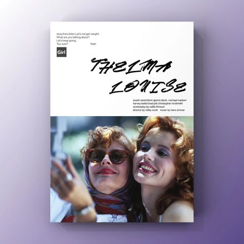 末路狂花电影海报自制文艺小众装饰画卧室背景装饰墙贴画