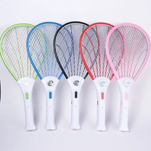 充电式电蚊拍家用带led灯灭蚊拍 多功能苍蝇拍环保蚊子拍大网面拍