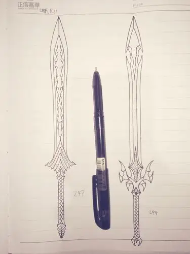 没有太多细节处理,不知道怎么画剑格.脑袋里没东西