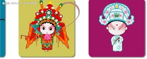 京剧剪纸 剪纸戏曲人物 京剧人物 京剧脸谱 戏剧人物 花旦 老生粤剧