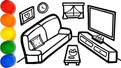 寓教于乐!客厅家具的简笔画教程,你学会了吗?