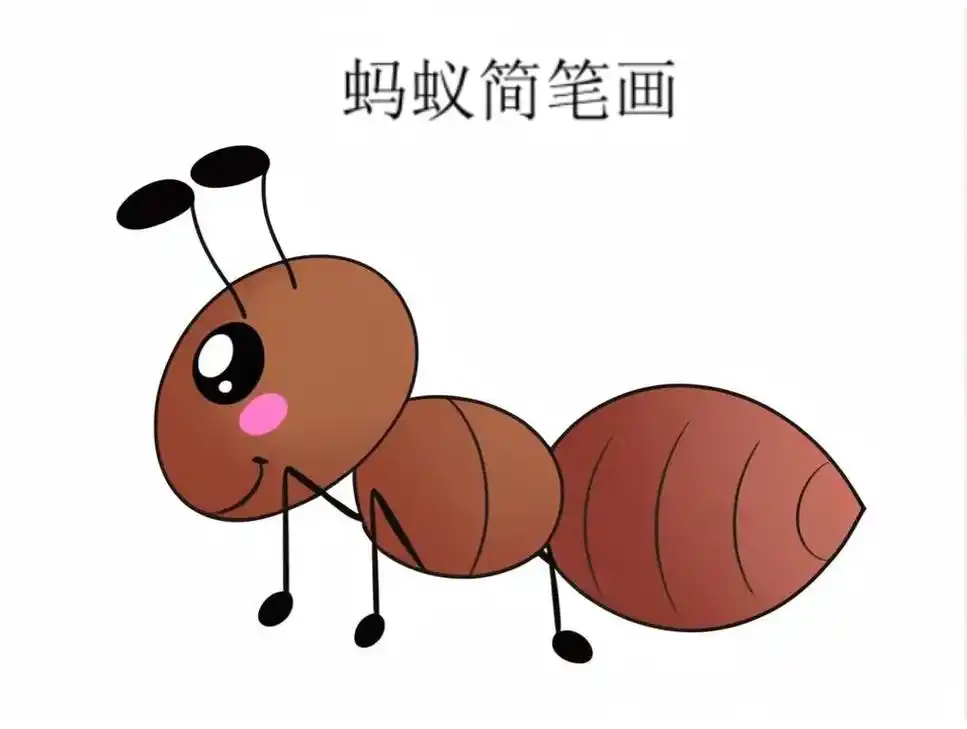 小伙伴们,今天给大家带来一篇超可爱的蚂蚁简笔画教程!